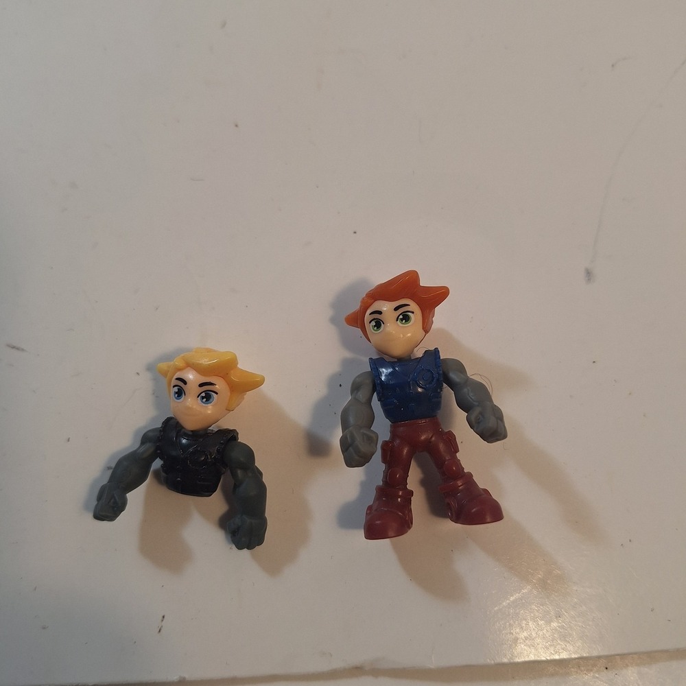 Kinder Blue Dragon Tamer Figure Toy Loose 2" 1 1/2